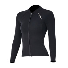 2mm Neoprene Diving Top for Men & Women with Front Zipper - Water Sports Wetsuit