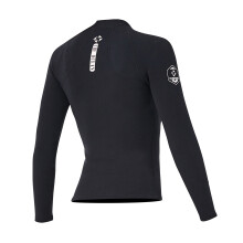 Wetsuit Top 2mm Neoprene Long Sleeve with Front Zipper for Snorkeling Diving