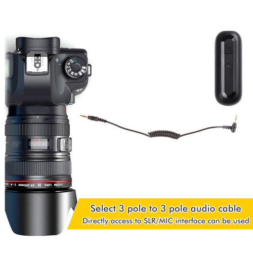 Cavo audio da 3,5 mm TRS-TRS, 60 cm, Nero, Mic-Camera 2