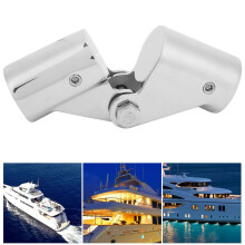 Stainless Steel Marine Foldable Swivel Pipe Connector 22MM