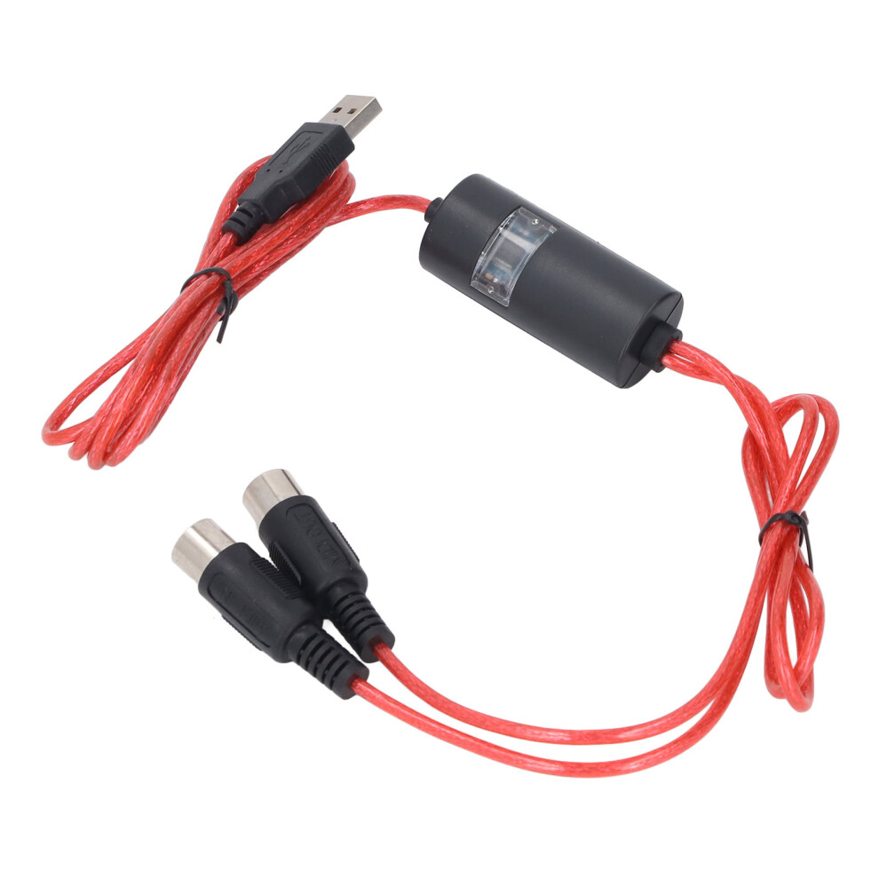 Usb To Midi Cable 5Ft For Keyboard Piano To Pc/Laptop Interface 6931359077709