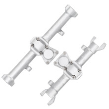 1/24 Aluminum Front Rear Axle Housing for RC Car 65x23x16mm Silver