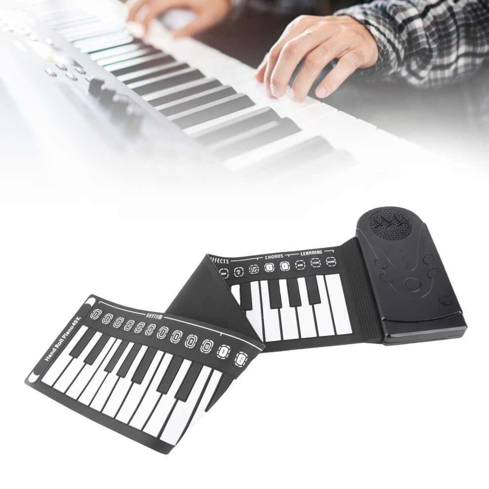 Portable 49-Key Silicone Roll-up Keyboard with 16 Tones & 10 Rhythms-image-OPC-PMTKD6K-NEW
