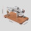 Stirlingmotor-Bausatz, Stromgenerator, 8