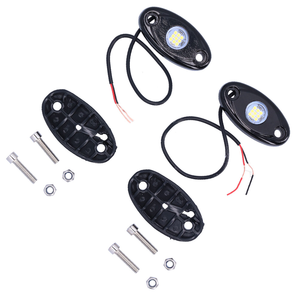 9-Led Ip68 Rock Lights For Car Truck Atv Utv Off-Road Vehicles White 6911359079965