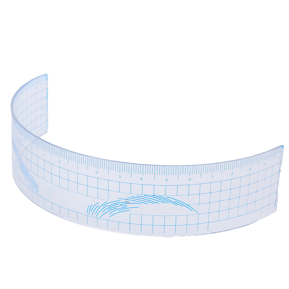 Portable Plastic Eyebrow Ruler for Microblading Brow Design Tool