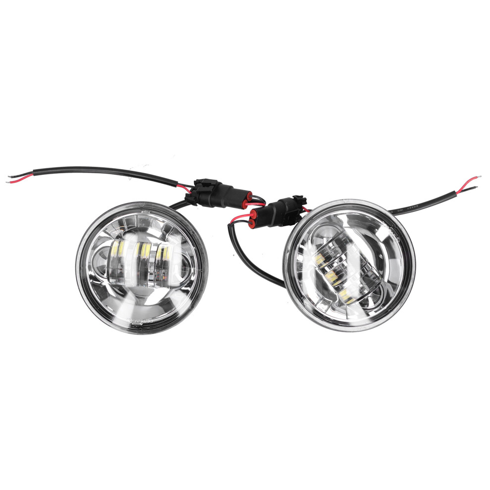 2Pcs 4.5In Led Motorcycle Fog Ip67 30W For 10-32V White/Light 9371359079902
