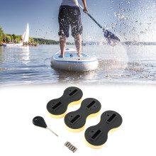 3Pcs Surfing Board Fins Box Set 8" Shaped PVC with Screws & Fin Key