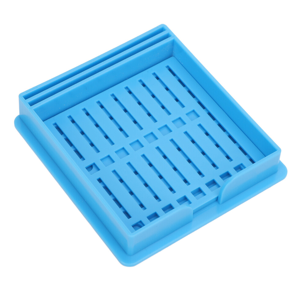 Blue Multi-Purpose Sticky Note Holder, 9.5X9.05x1.7cm