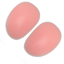 Silicone Buttocks Insert for Women 1 Pair Pink Thin Edges Removable 10.6 Oz