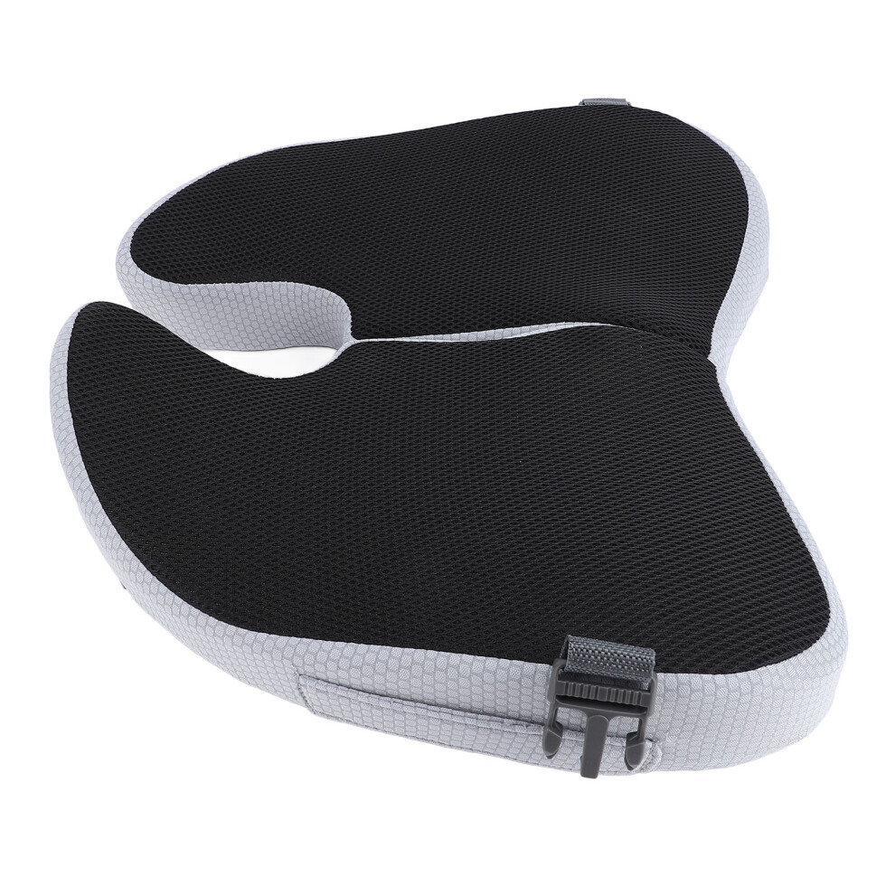 Foldable Memory Foam Office Chair Seat Cushion 45x39x8cm Black