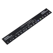 5 Stück Selbstklebende LCD-Brau-Thermometeraufkleber für Hausbrauerei, 21*149mm