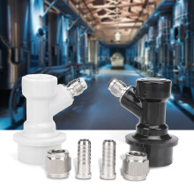 4er Set Gewindekapsel Ball Lock Ablassventil mit Schnellwechselanschlüssen