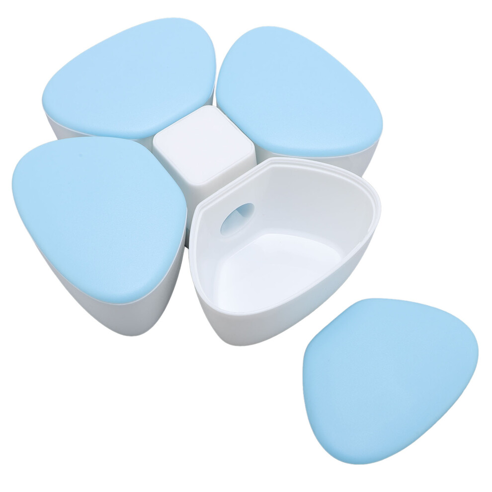 Travel Baby Dispenser 4-180Ml Compartments Non Spill Milk Powder Container Blue