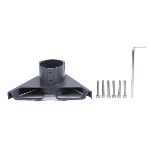 Adjustable Aluminum Rectangular Satellite Pipe Adapter Kit for 25-53mm Dishes 1