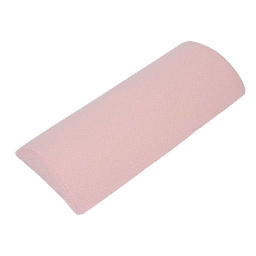 Pink Soft Lumbar Support Pillow For Sleeping Ergonomic Lower Back Cushion