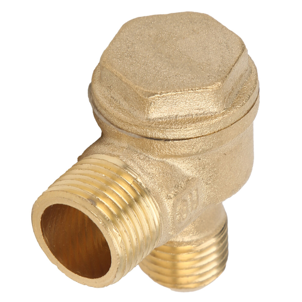 Reliable 3/8X14 Brass Check Valve For Air Compressors & Pneumatic Use 7891359094047