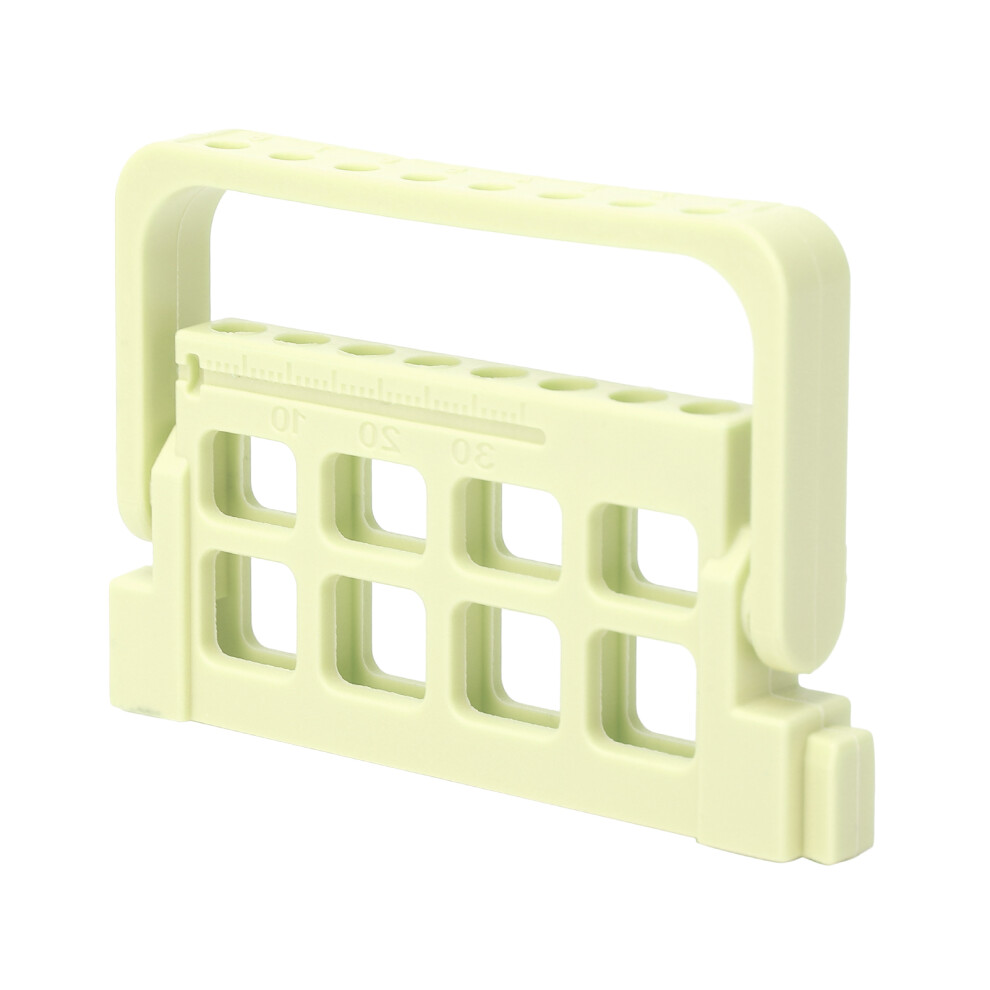 Light/Yellow Root Canal File Holder 8 Holes Dental Stand Endodontic Tools