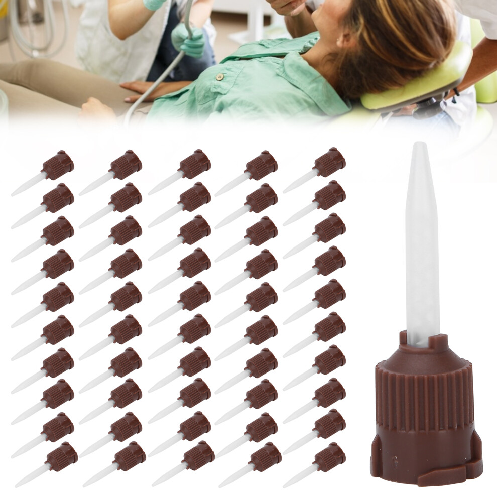 50pcs Dental Intra Oral Tips Disposable Mixing Tips Gray Dental Supply 7015