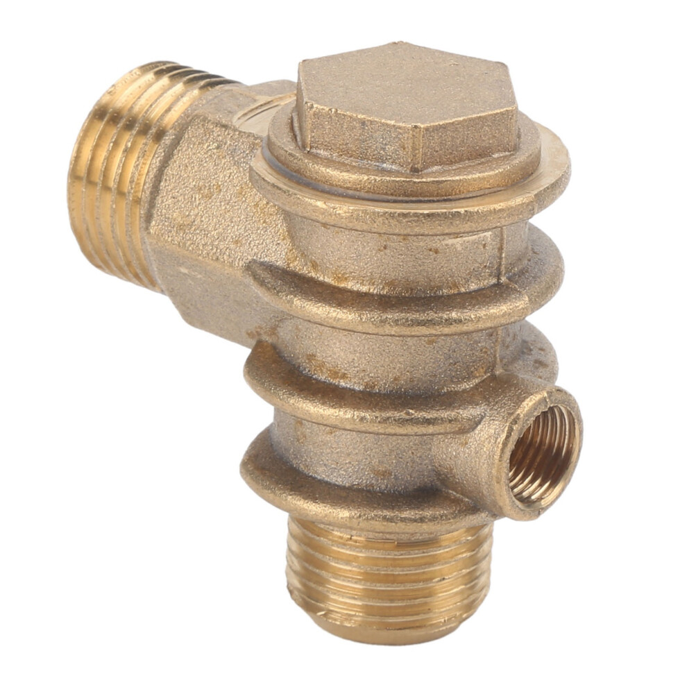 Threaded Brass Air Compressor Check Valve 1/2X3/4-16X10 1 Way Accessory 7901359093756