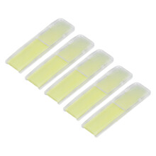 5PCS Resin Alto Saxophone Reeds 2.5 Strength for Beginners Yellow