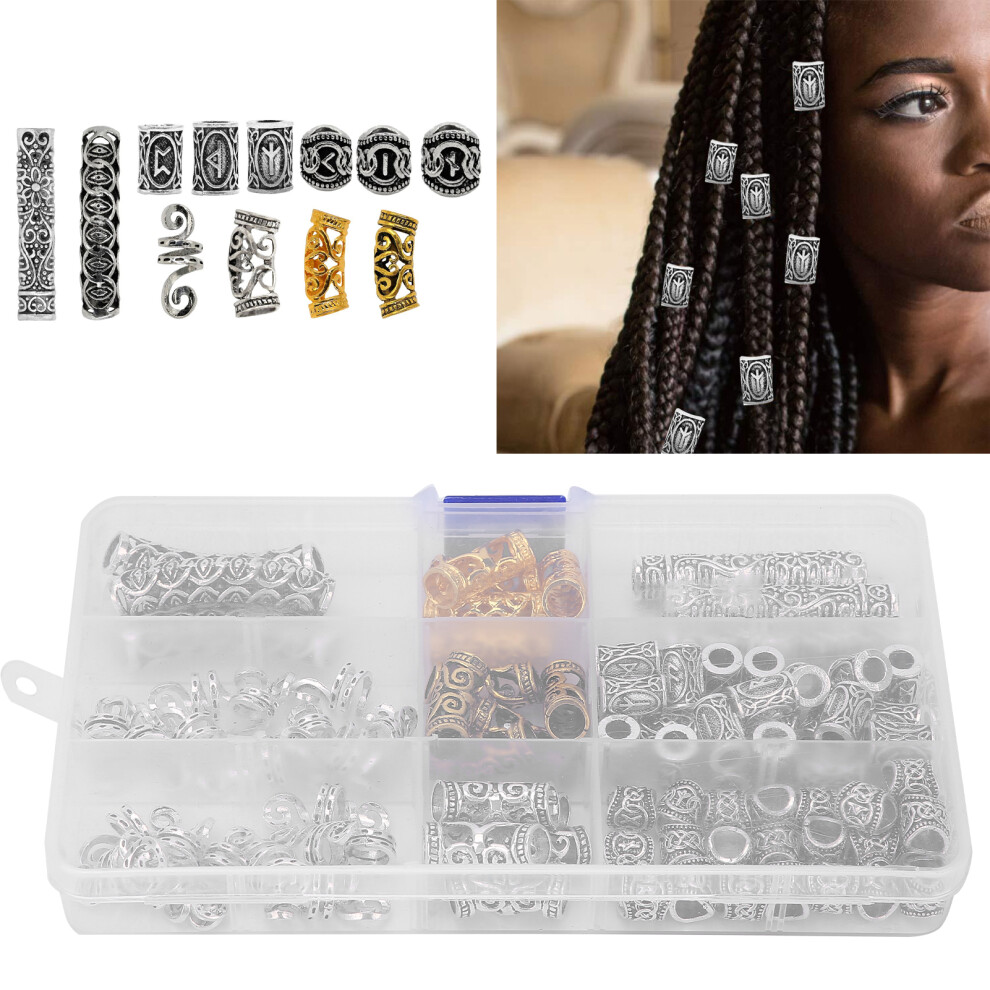 Alloy Dreadlocks Hair Rings 20mm Hollow Braid Hair Decoration Accessories