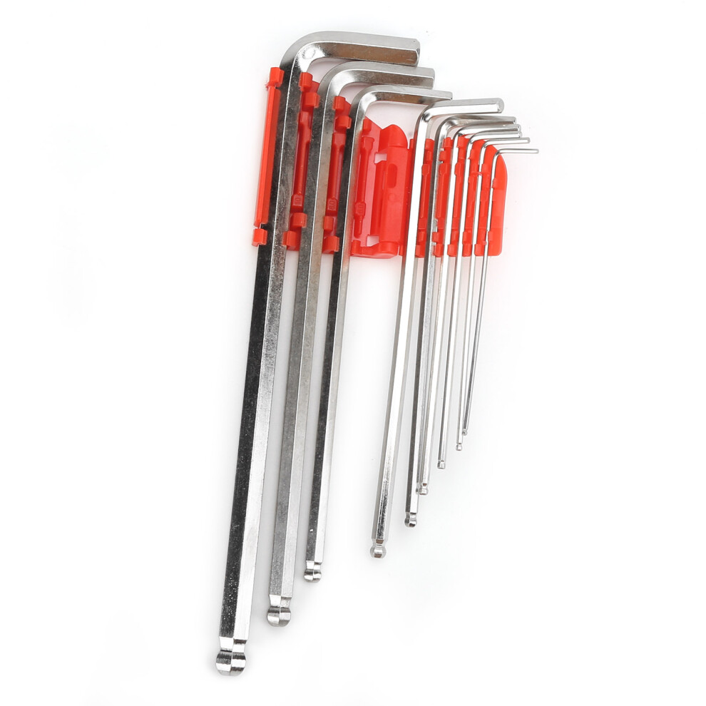 9Pcs Chrome Vanadium Hex Key Set, 1.5-10Mm Wrench Tools 4991359097574