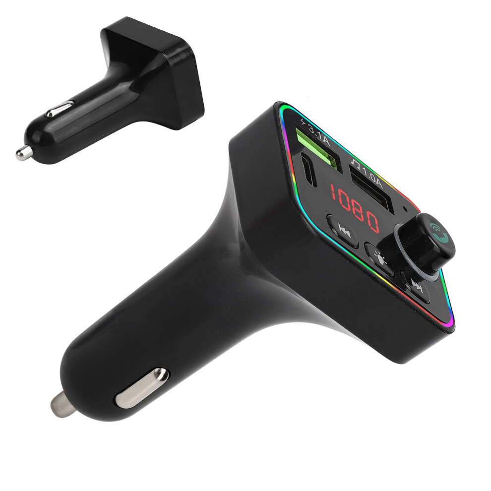 F4 Bluetooth Fm Transmitter Car Mp3 Player Charger With Led Light 9351359100851