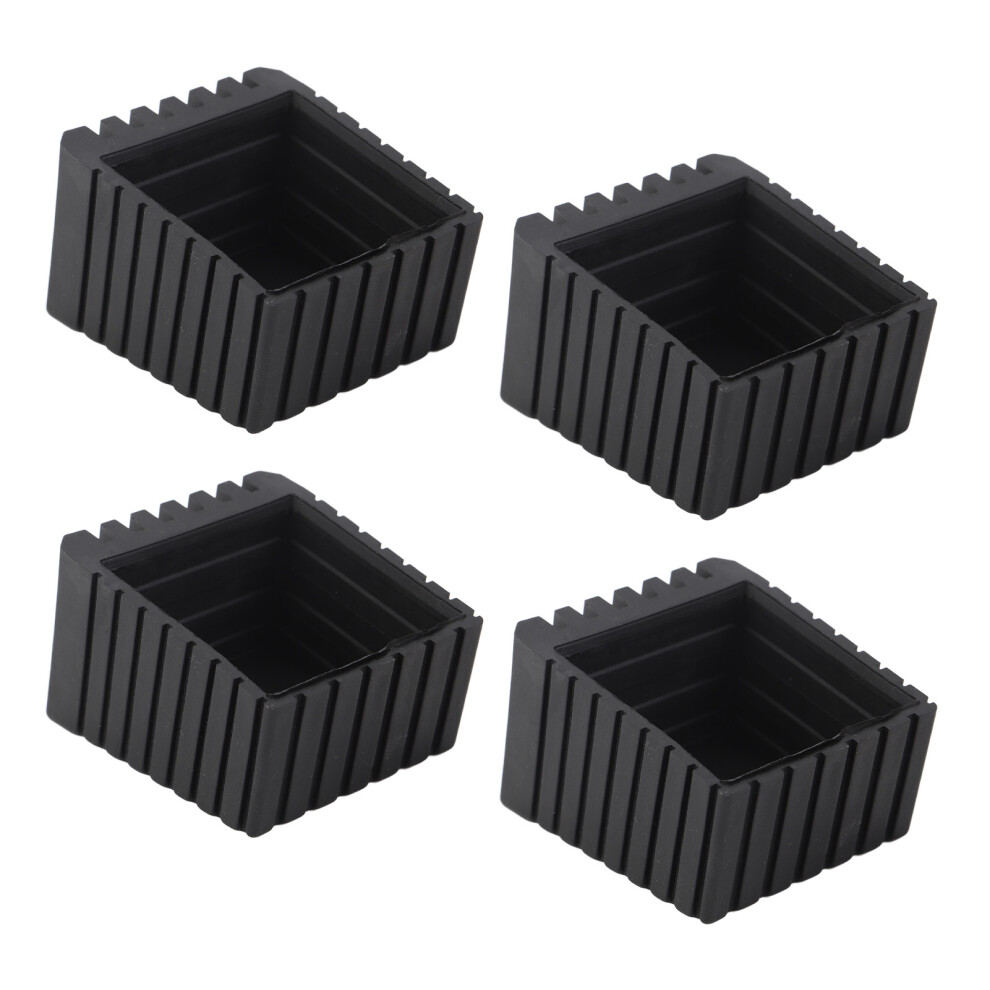 4Pcs Plastic Furniture Leg Pads, Square Anti-Skid Floor Protectors 50X50mm 9491359102049