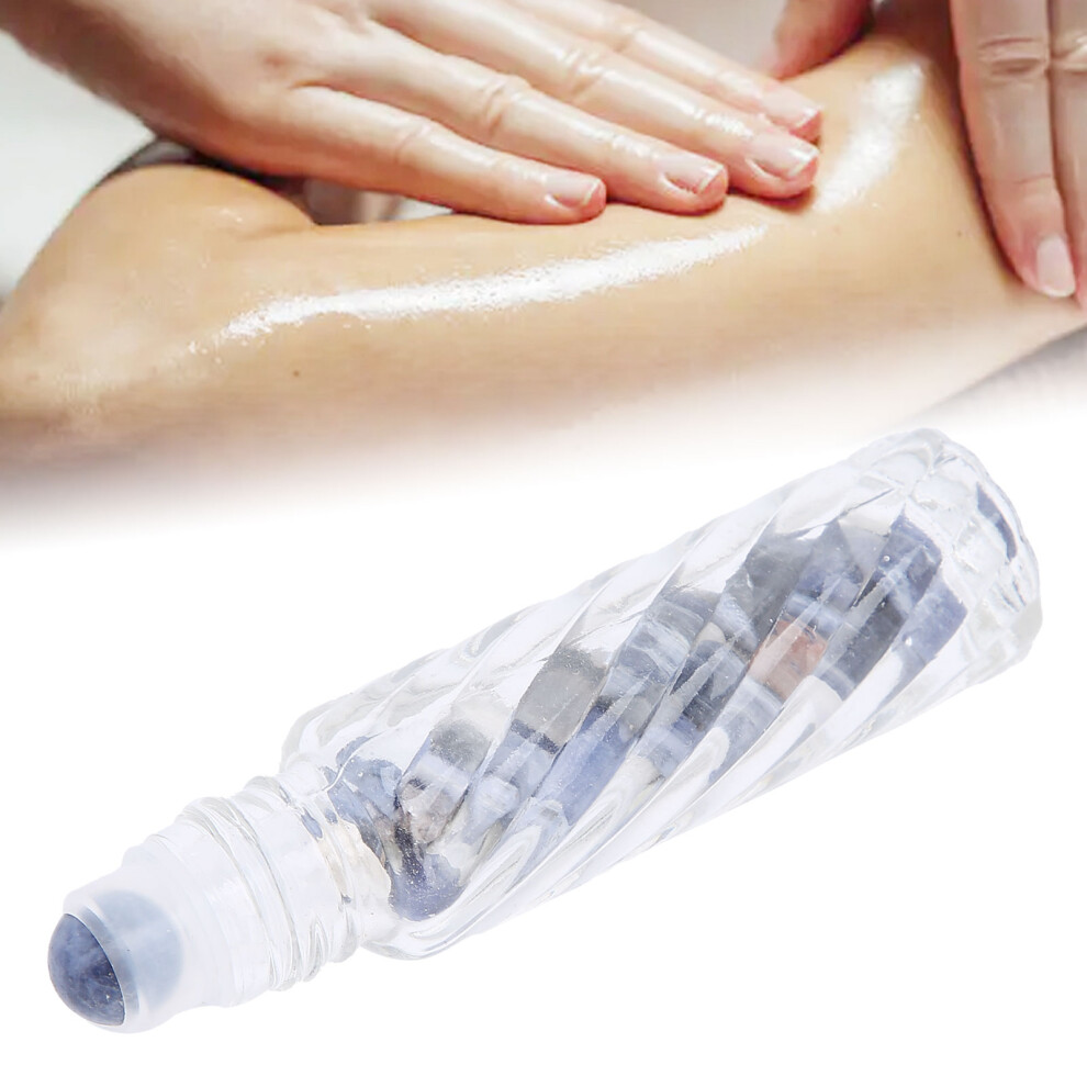 10ml BlueVein Ball Crystal Stone Glass Essential Oil Roller Bottle