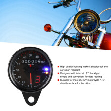 DC12V Motorrad ATV LED-Rücklicht Kilometerzähler Tachometer Messgerät