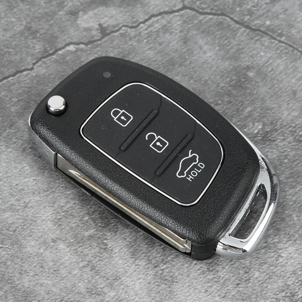 3-Button Key Shell Fit For Hyundai Santa Fe Ix45 2013Â2014 Black 4261359103972