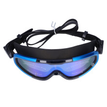 Micro-Arc Plating Lens Swim Goggles for Adults - Blue & Black