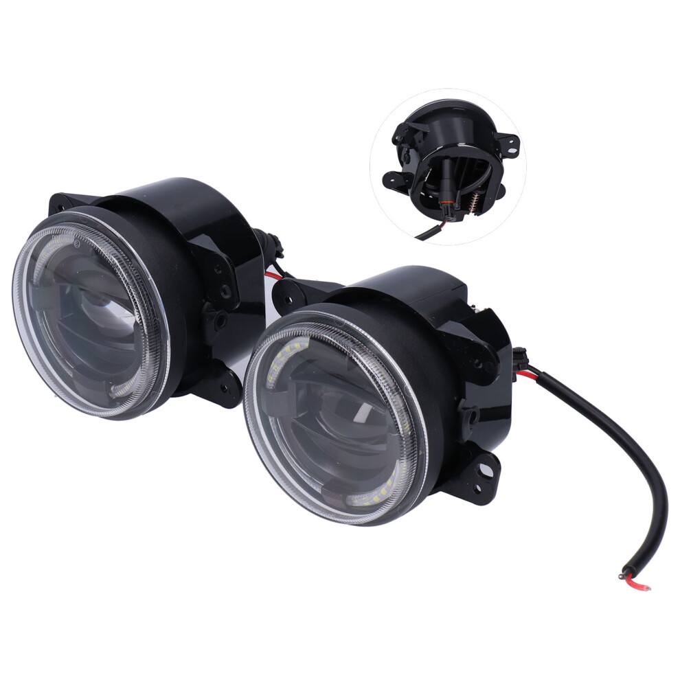 4In 30W Led Fog With Halo Drl For Jeep Wrangler 2007Â2018, 2000Lm Light 9311359105928