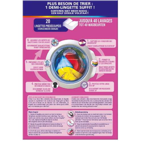 Vanish Vanish Anti Colour Catching Transfer Box 20 Sheets x6 Boxes 2