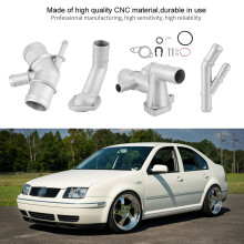MK4 1.8T Cast Aluminum Thermostat Housing Water Pipe CNC - Robust Exact Fit