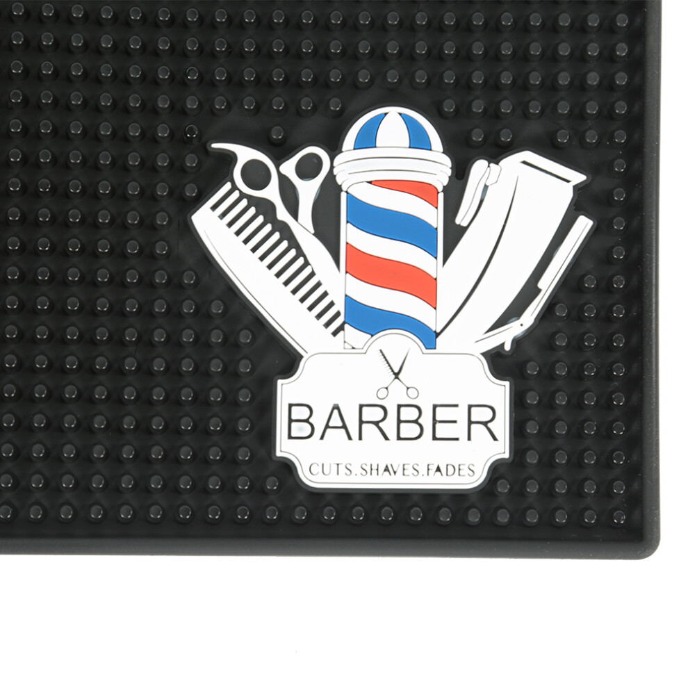 Black Silicone Hairdressing Countertop Mat 45X30cm Anti-Slip