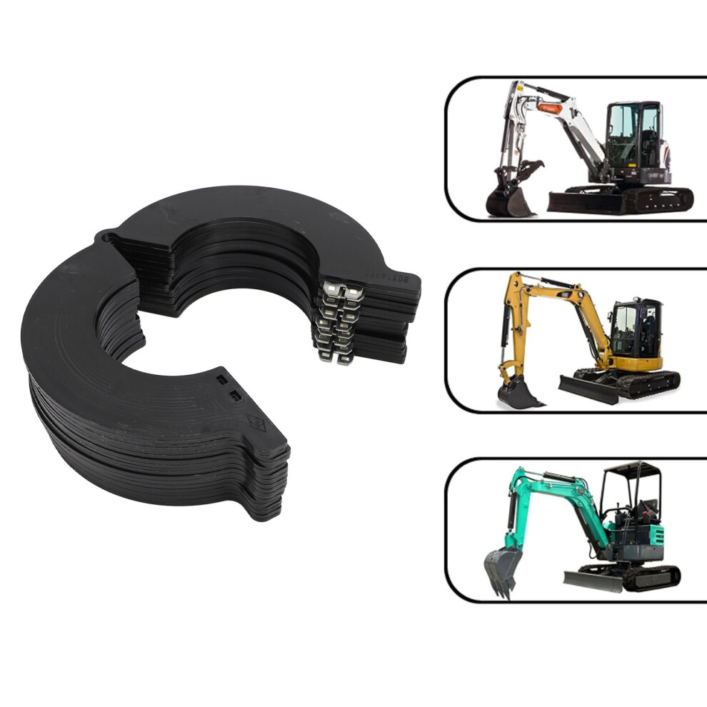 Heavy Duty 80Mm Bucket Pin Shims (10 Pack) For Machinery Dust Proof Plastic 7661359110753