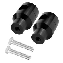 Universelle 22mm schwarze Aluminium-Lenkererhöhungen für ein bequemes Fahrerlebnis