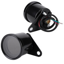Universeller 12V LED Digital Motorrad Geschwindigkeitsmesser Drehzahlmesser 66mm Schwarz