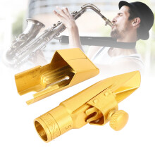 Brass Soprano Sax Mouthpiece for Practice Durable Silver Finish Standard Size
