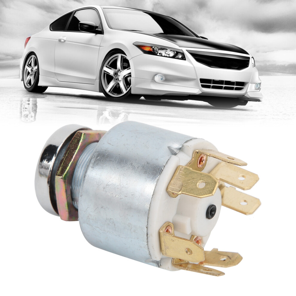 12V Ignition Lock Cylinder Control Switch With 2 Keys, 4-Position, Approx. 54X35mm 8711359117203
