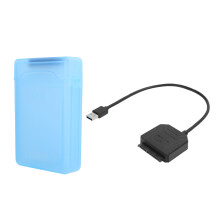 Adaptateur USB 3.0 vers SATA avec alimentation intégrée, compatibilité universelle pour disques durs 2,5 et 3,5 pouces, récupération de données
