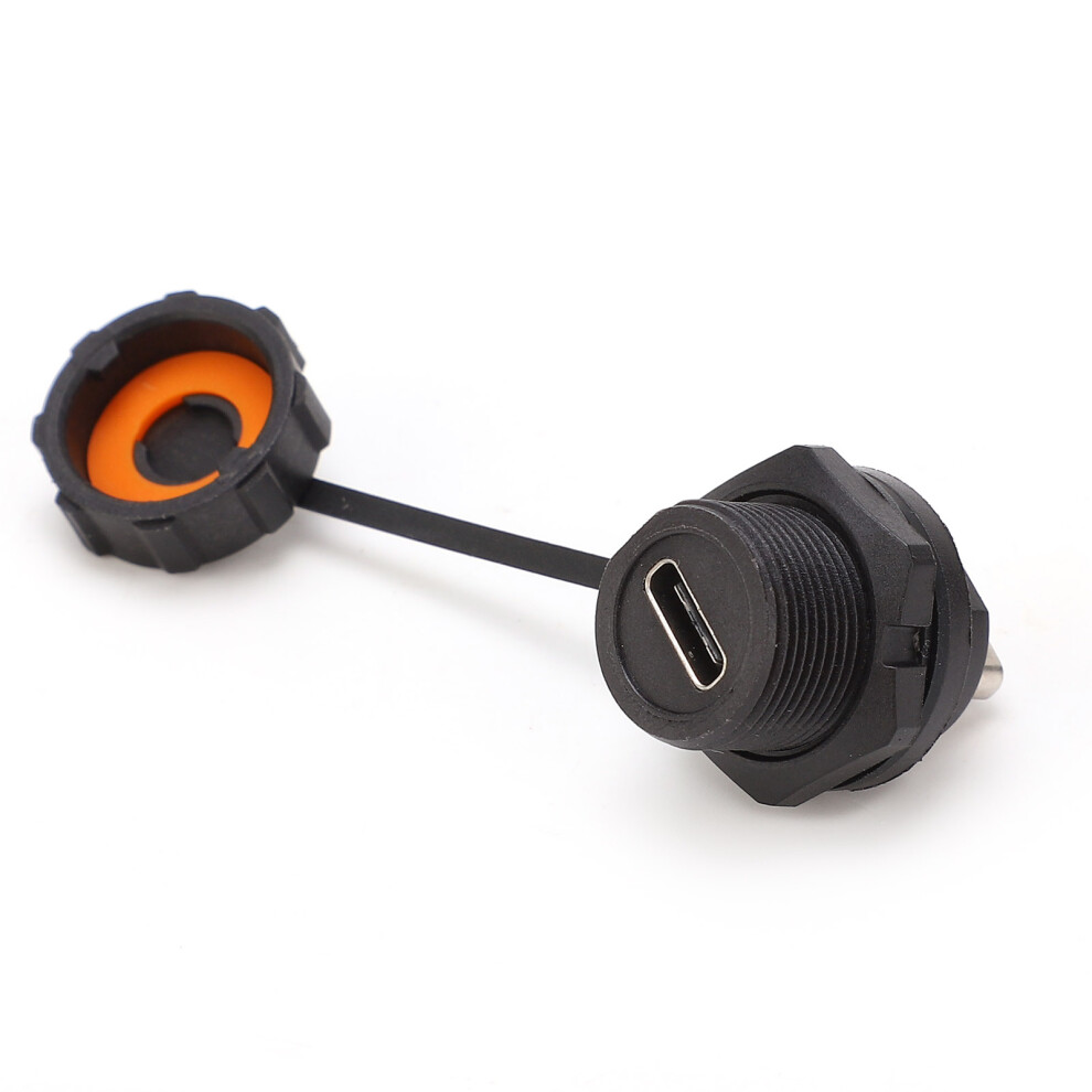 Waterproof Usb Connector Threaded Female Panel Mount Ip67 1.5A 5/8In-27Uns 9391359116681
