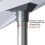 Adjustable Aluminum Rectangular Satellite Pipe Adapter for Gen 3 Dish 4