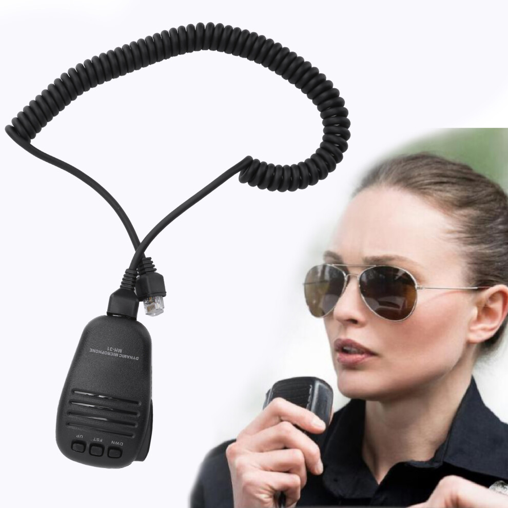 Hand Microphone For Hf Radios, Abs, 90X55x30mm, 1.5M Line 4901359119459