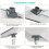 Adjustable Aluminum Rectangular Satellite Pipe Adapter for Gen 3 Dish 5