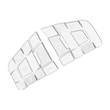 10 Stück Aluminiumlegierung Silber Lenkradknopf Abdeckung Passend für 2015-2019
