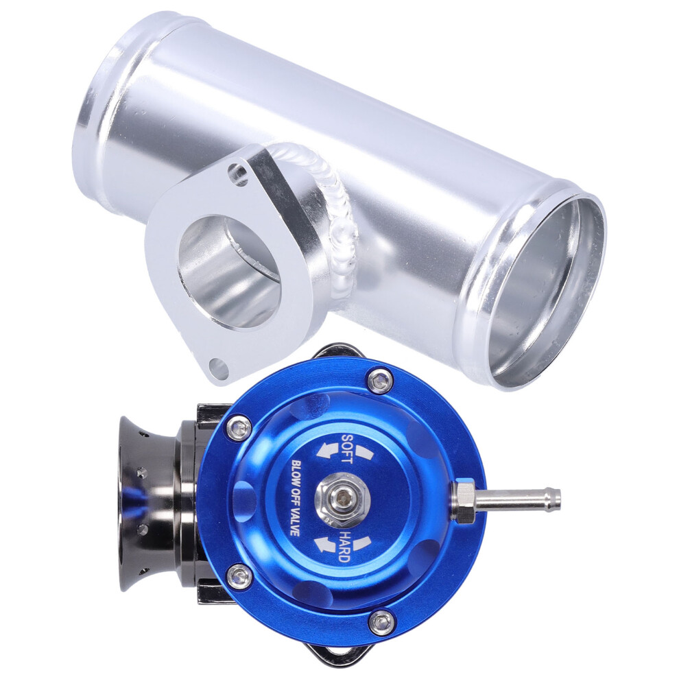 Aluminium Billet Turbo Blow Off Valve 2.5In Flange For Rs & Type-S Blue 5071359119113