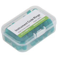 100pcs Green Silicone Dental Color Code Rings NonToxic Dental Accessory Supplies